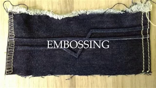 Embossing em jeans