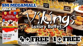 SUPER DAMI AT SOBRANG SULIT ‼️ Vikings Luxury Buffet | SM MEGAMALL | Birthday Promo