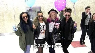 First Video of Little Mix Arriving at JFK Airport in NYC (03-15-13)