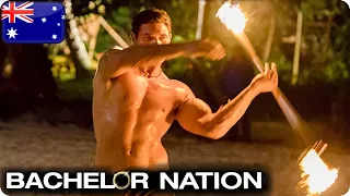 Apollo Sets Hearts Alight With His Fire Twirling Skills! 🔥| Bachelor In Paradise Australia