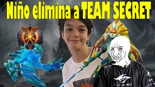 NIÑO TOP 2 ELIMINA A TEAM SECRET //AURORA VS TEAM SECRET [GAME 2]  SATANIC VS PUPPEY - ELITE LEAGUE