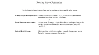 METR2023 - Lecture 15 - Segment 2: Rossby Wave Formation and Potential Vorticity