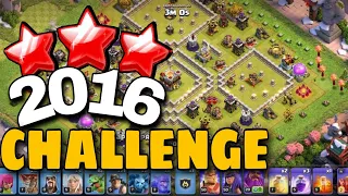 Easily 3 star done 2016 challenge. simply complete. clash of clans 10th anniversary events. (coc)