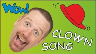 Song for Children about Clowns | Funny Steve the Clown in Baby Songs | ESL Learn English Speaking