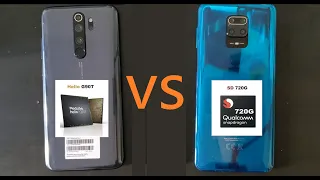 Redmi Note 9 Pro 9s vs Note 8 Pro G90T 720G GPU/CPU throttling comparison GFXBench Antutu