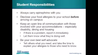 Dorm Life and Dining Plans: Planning for College with Food Allergies