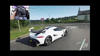 1600hp Koenigsegg jesko - forza horizon 4 l thrustmaster T300Rs game...