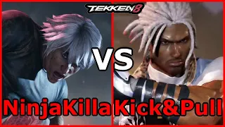 Tekken 8 - NinjaKilla (Law) VS Kick & Pull (Eddy) | 5 Round Matches | Tekken 8 Replays