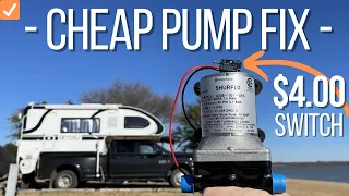 Cheap Shurflo Water Pump FIX! | Easy Repair | Shurflo 4008 Pressure Switch Replacement