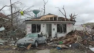Deadly tornadoes tear through Midwest of America causing destruction