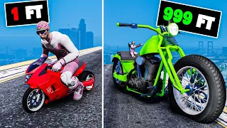 Every time I crash my bike gets bigger in GTA 5