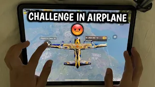 HE CHALLENGE ALL AIRPLANE 😱 | IPAD PRO 90 FPS PUBG HANDCAM GAMEPLAY | 7-FINGERS CLAW NO GYRO