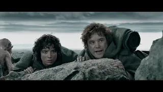 Фродо и Сэм едва не попадаются харадримам.