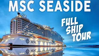 MSC SEASIDE FULL SHIP TOUR 2023 | ULTIMATE CRUISE SHIP TOUR OF PUBLIC AREAS | THE CRUISE WORLD