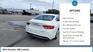 2016 Chrysler 200 P16004