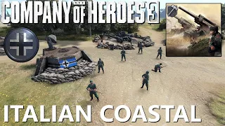 ITALIAN COASTAL Battlegroup - IN-DEPTH TESTING - Company of Heroes 3