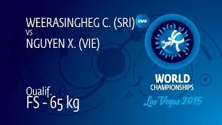 Qual. FS - 65 kg: X. NGUYEN (VIE) df. C. WEERASINGHEG (SRI) by TF, 12-1