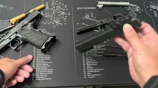 Table top review of the Springfield Prodigy 1911DS vs STI DVC 3 Gun 2011. Showing my issue I’m havin