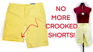 How to Shorten .. SHORTS - Tailor's Tips for an EVEN Hem!