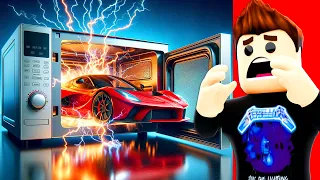 I MICROWAVED A SUPERCAR in the NEW Roblox Car Crushers 2 Update!