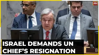 Israel's UN Envoy Calls For Immediate Resignation Of UN Chief | Israel-Hamas War