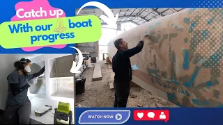 Shining a LIGHT on our BOAT PROGRESS - S02 E32 - DIY Catamaran