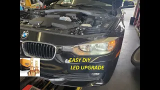 How to replace or upgrade a halogen bulb to LED on your 3 series F30 BMW 2011-2019