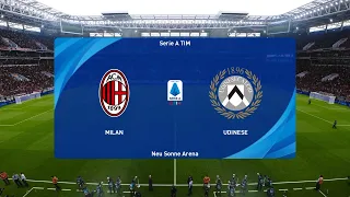 PES 2021 | AC Milan vs Udinese - Italy Serie A | 03/03/2021 | 1080p 60FPS