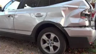 BMW X3 Crash Unfall Totalschaden Accident Crashed Frontal x5 x6 m suv