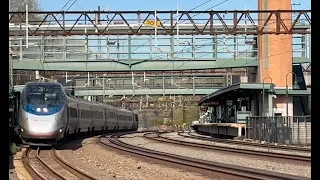 Major Rush Hour Activity  • Rye Station, New York Metro North & Amtrak