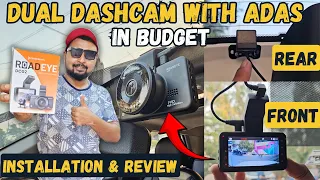 MOST AFFORDABLE DUAL DASHCAM WITH ADAS FOR CARS - Front & Rear Recording | Crossbeats RoadEye DCO2
