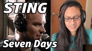 Sting Seven Days Reaction Musician First Listen