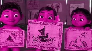 Learn Colors With MOANA  Movie  MOANA & Chief Tui Songs  Sina, Chief Tui Learn Color For Kids