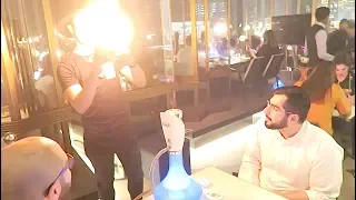 I SET FIRE IN THE RESTAURANT WITH MAGIC!! (HUQQA DUBAI)