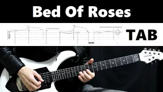 Bon Jovi - Bed Of Roses (Guitar cover with tab)