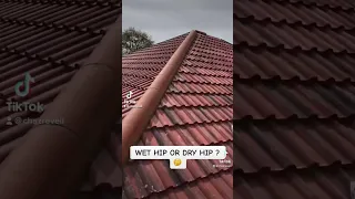 WET HIP OR DRY HIP ? #roofing #construction #viral #shorts