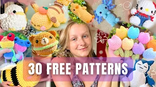 BEST 30 FREE PATTERNS to make this year ! free crochet patterns from instagram and blogs