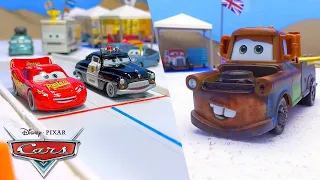 Lightning McQueen and Mater Challenge Racers at Salt Flats! | Pixar Cars