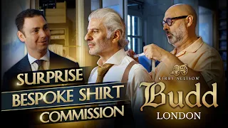 Eddie Sahakian's First Bespoke Shirt | Measurements | Budd Shirtmaker | London | Kirby Allison