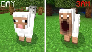 Minecraft PE : MOBS BECOME SCARY AT NIGHT! (3:00AM)