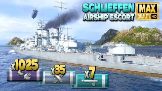 Battleship Schlieffen: Escort service - World of Warships