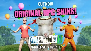 PLAY AS OG NPC SKINS! Crack in Time Event! Goat Simulator 3 10th Anniversary Update