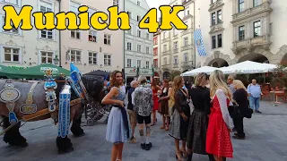 Munich, Germany. Walking tour [4K].