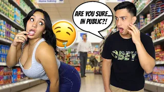 Leading My Boyfriend On IN PUBLIC to See How He Reacts..*Gets CRAZY**