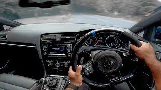 POV DRIVE IN A STAGE 3 BIG TUBRO GOLF R!!