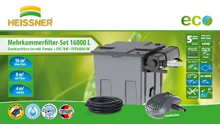 HEISSNER Teichfilter Set FPU16000-00 Bedienungsanleitung