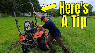 Afraid of Flipping Your Subcompact Tractor?  - Watch This!