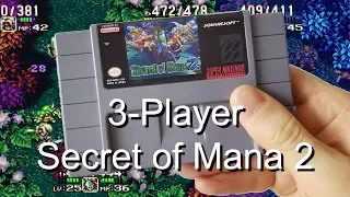 3-Player Secret of Mana 2 (Seiken Densetsu 3) Cartridge (Trials of Mana) - SNES Review
