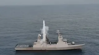 Israeli Navy tests Barak LRAD (Longe range air defence) from Sa'ar-6 Corvette 'INS Magen'