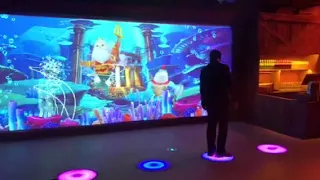 Customized AR jumping game contents, interactive wall projection games on sell. #interactive